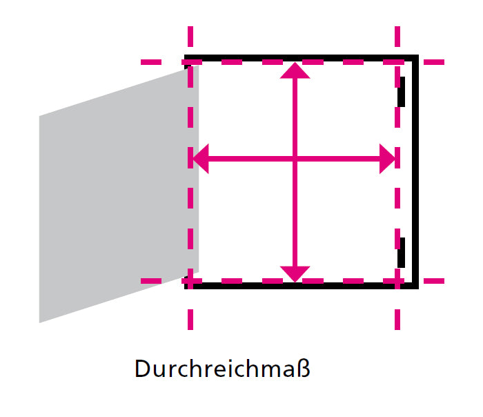 Alumatic Safe Plus 30 - Revisionsklappe - rauch-, luft- und staubdicht - Durchreichmaß